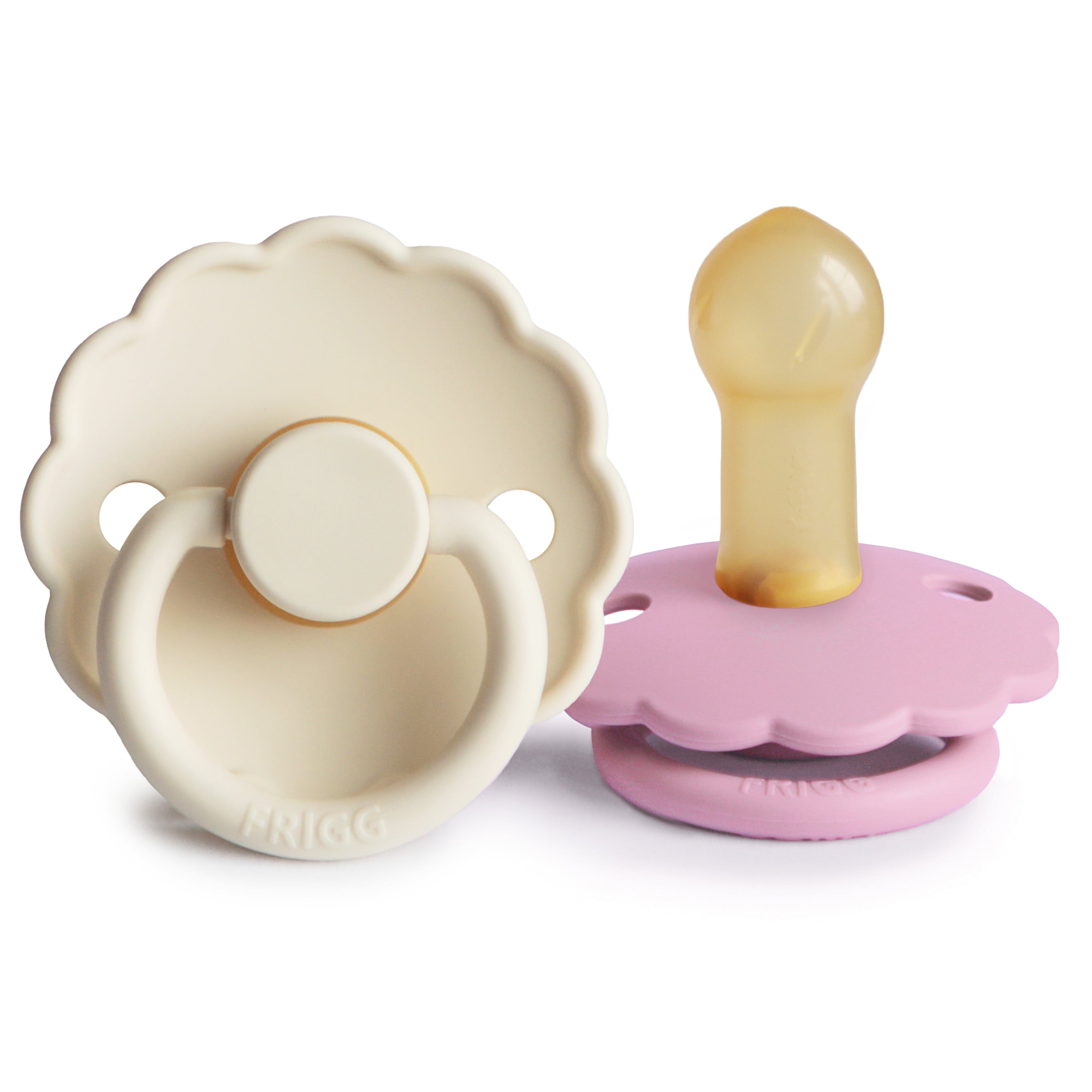 FRIGG Daisy Natural Rubber Dummy 2-Pack (Cream/Lupine)