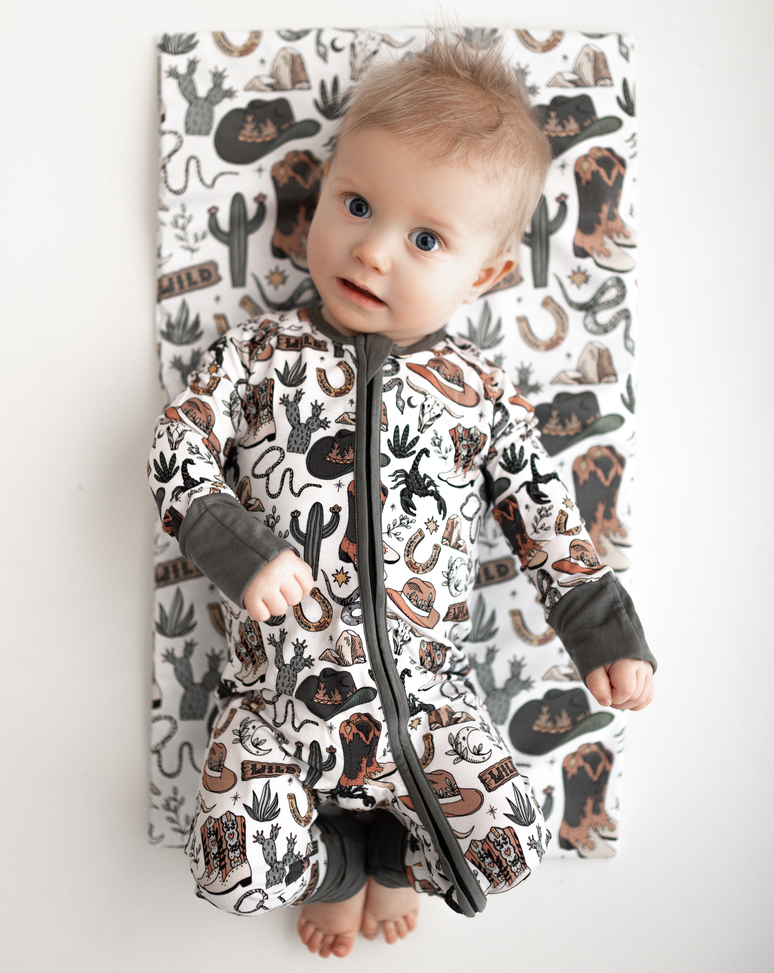 Wild West 2 Way Zip Sleepsuit