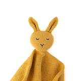 Knitted Bunny Comforter - Mustard