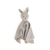 Knitted Bunny Comforter - Grey