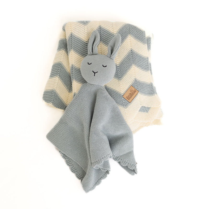 Blanket & Bunny Comforter Gift Set - Blue