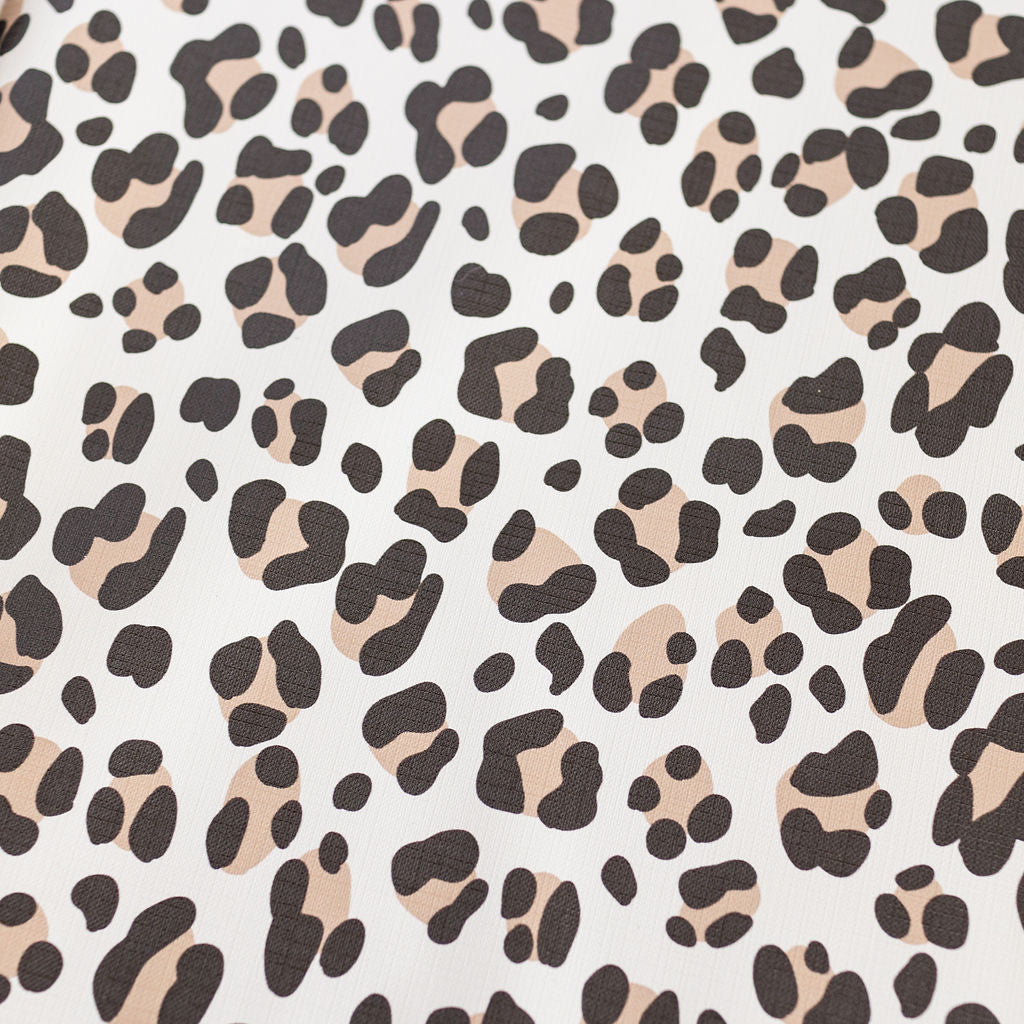 Changing Basket Mat Liner - Leopard Print