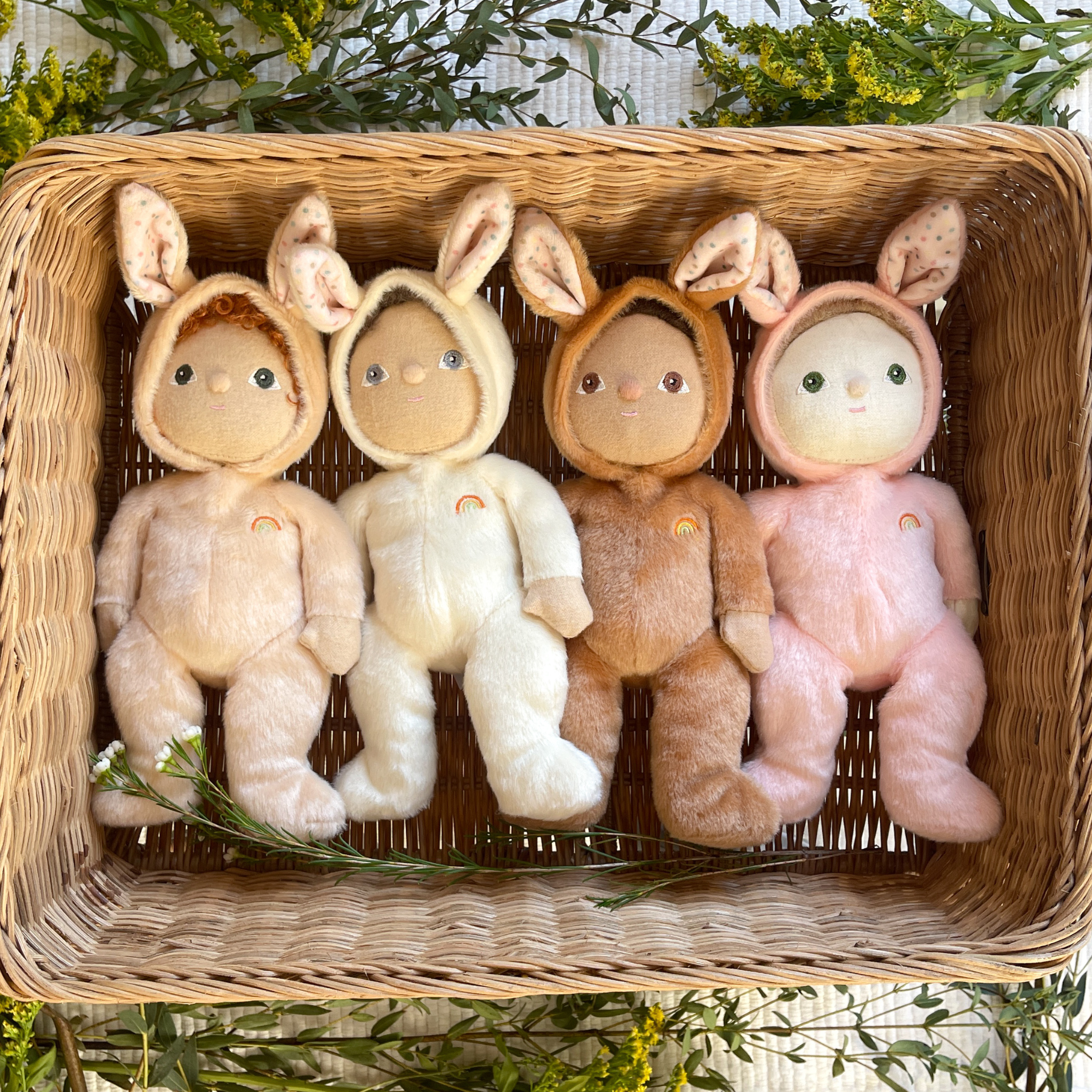 Dinky Dinkum Fluffle Family - Babbit Bunny - Pink