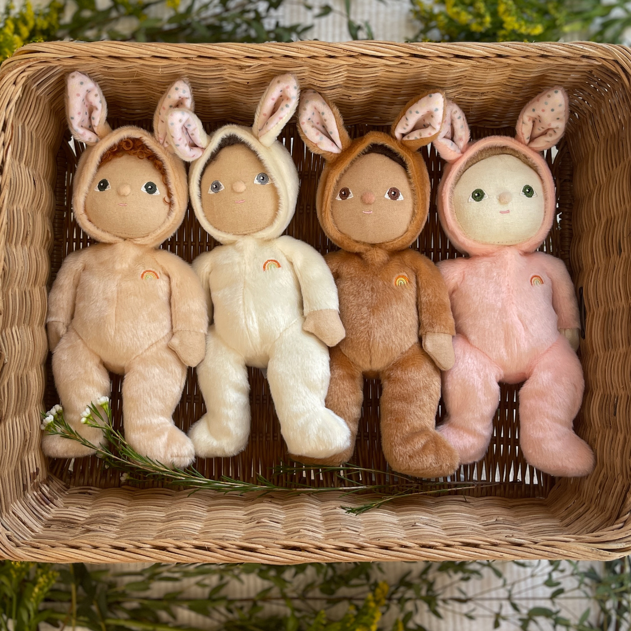 Dinky Dinkum Fluffle Family - Basil Bunny - Cream