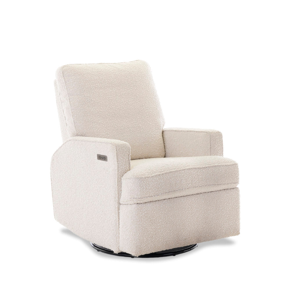 Madison Electric Swivel Glider Recliner Chair – Boucle Style