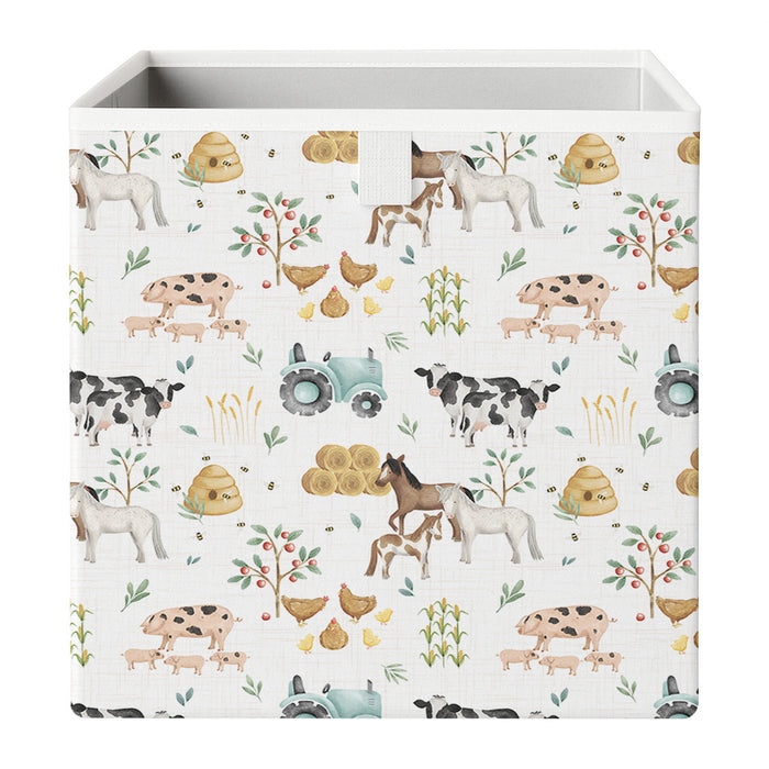 Cube Storage Box - Farm Yard