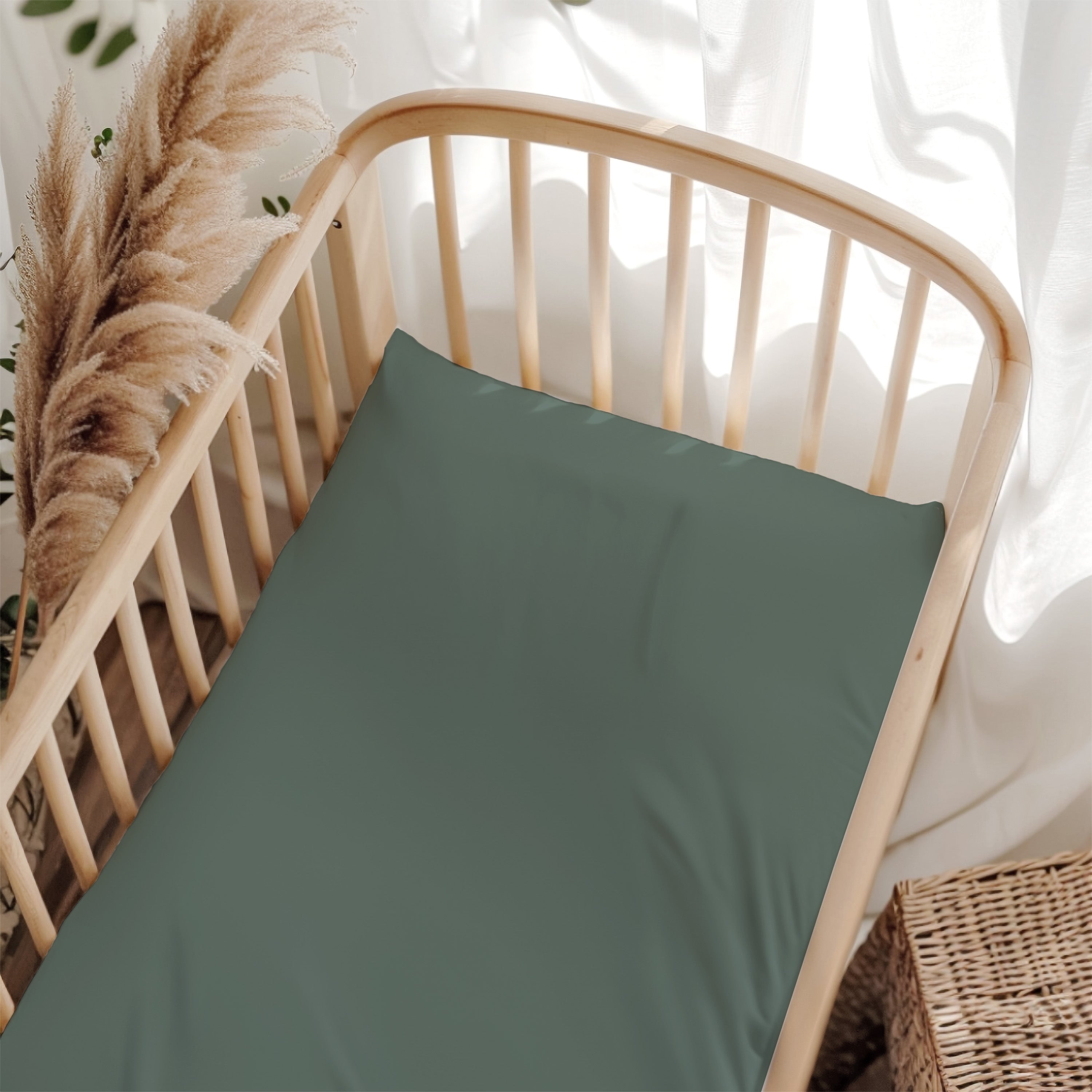 Supersoft Fitted Bedside Crib Sheet - Forest