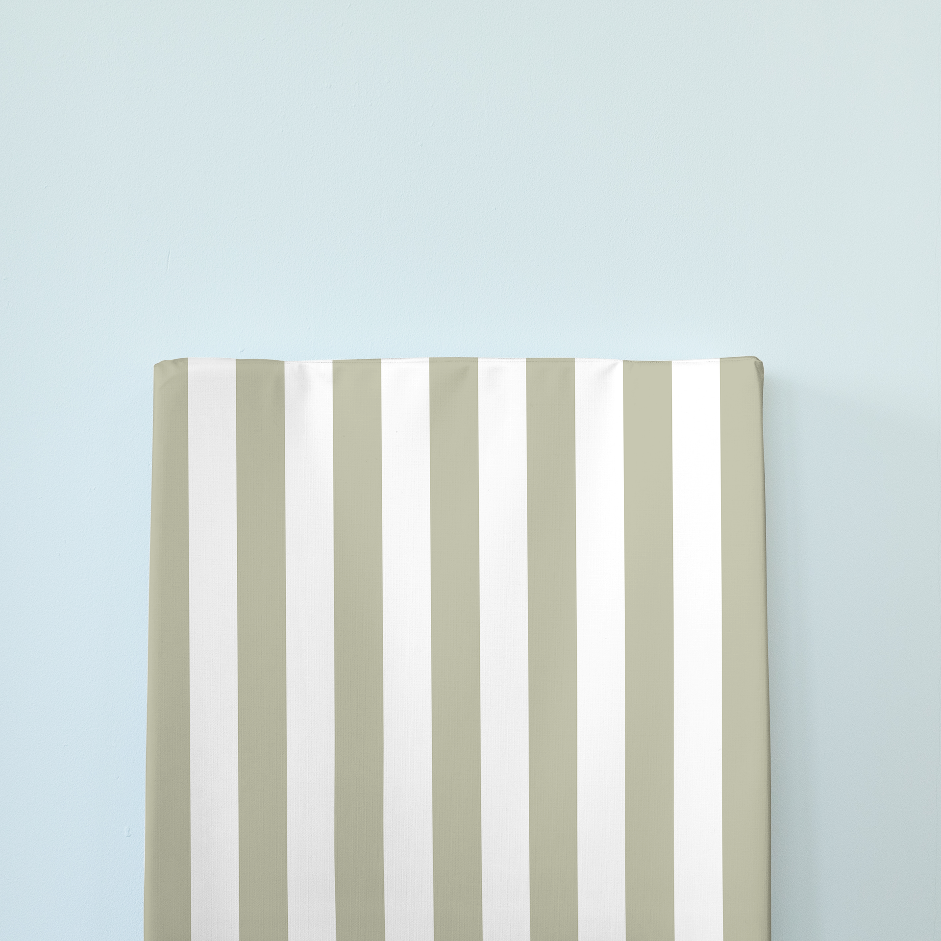 Anti Roll Changing Mat - Green Stripe
