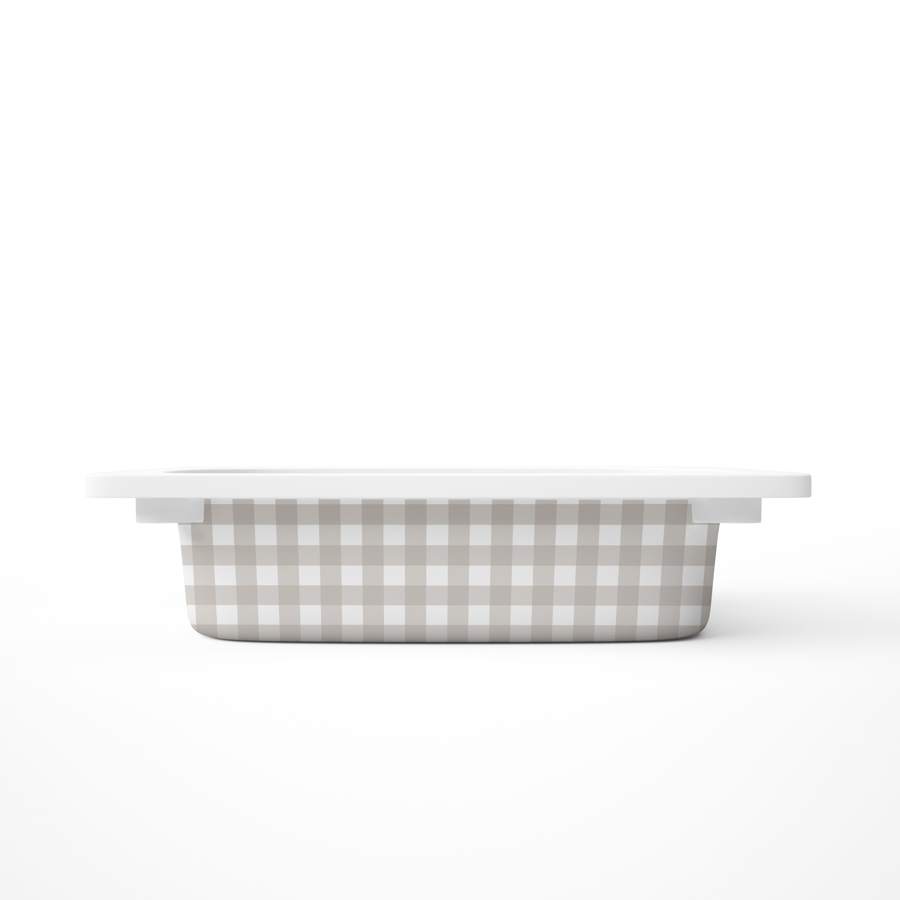 Greige Gingham - IKEA Trofast Drawer Stickers