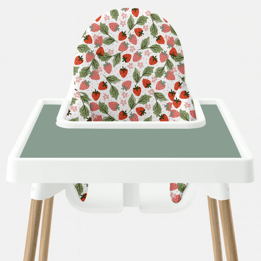 Waterproof Highchair Cushion Cover - Strawberry