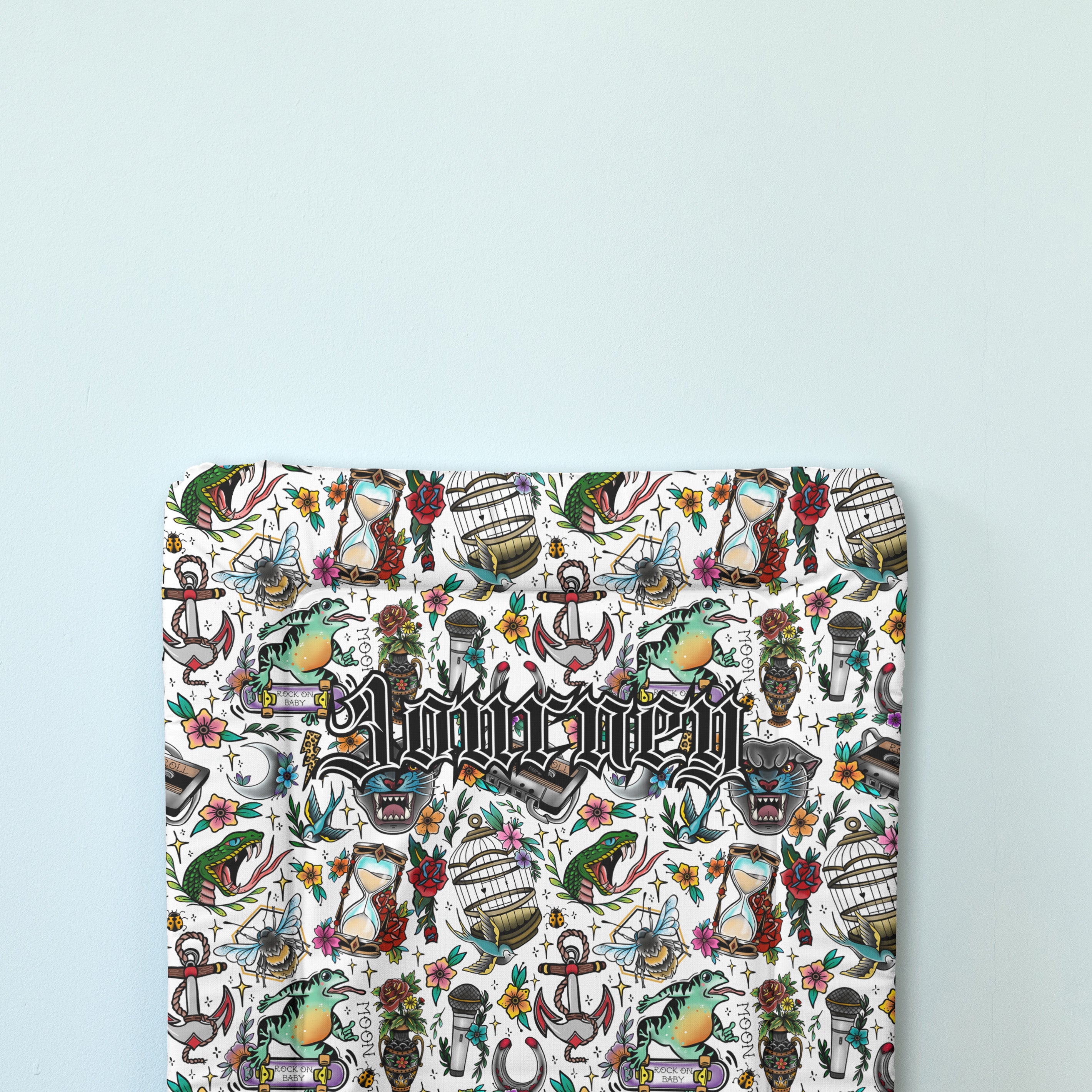 Personalised Classic Changing Mat - NYBM Tattoo