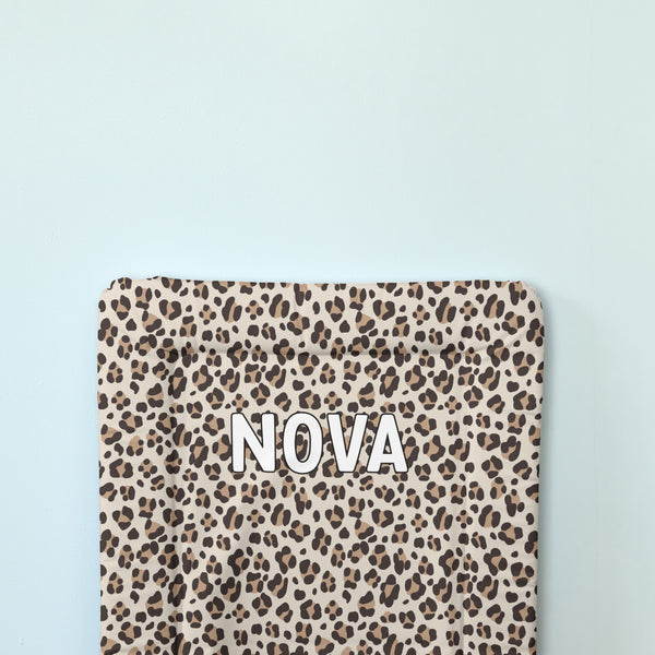 Personalised Changing Mat - Leopard