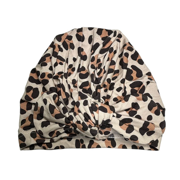 Bow Turban - Leopard Print