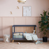 Maya Mini Cot Bed - Slate with Natural