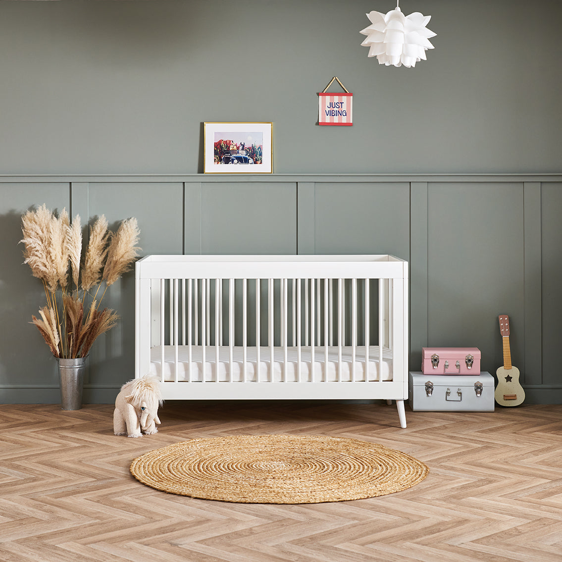 Maya Cot Bed Nordic White