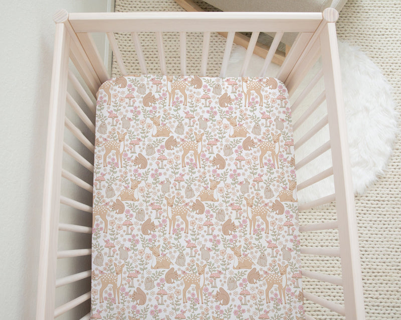 Supersoft Fitted Cot Sheet - Spring Woodland