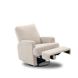 Madison Electric Swivel Glider Recliner Chair – Teddy Fabric Ivory