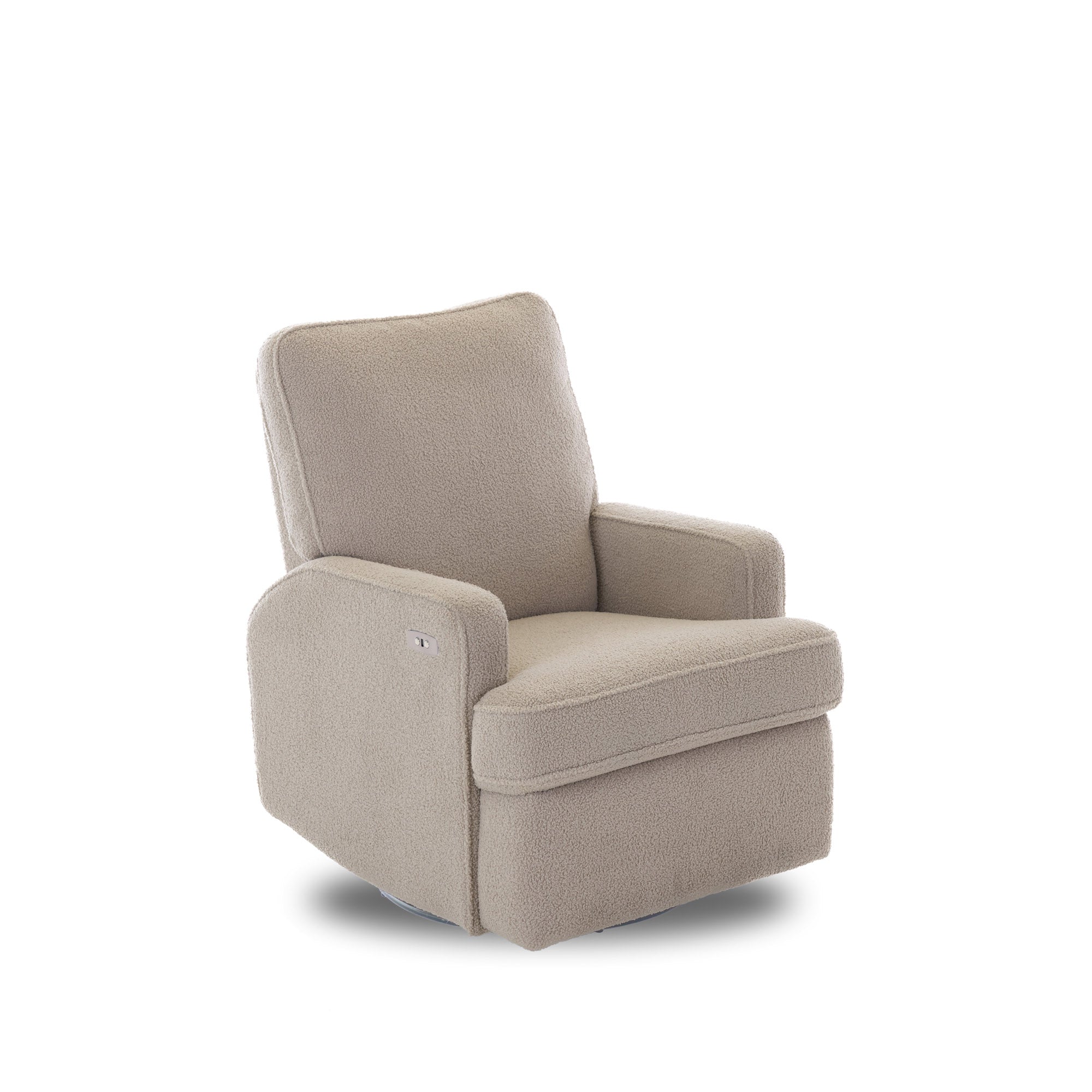 Madison Electric Swivel Glider Recliner Chair – Teddy Fabric Truffle