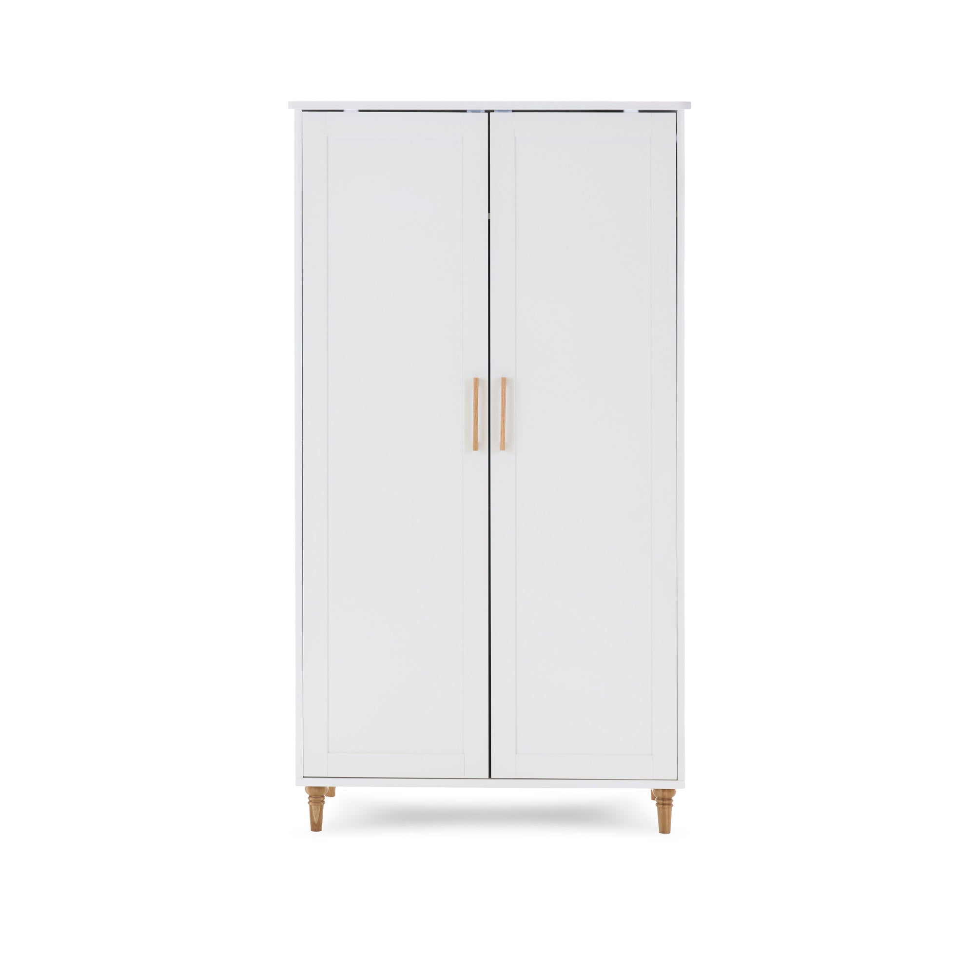 Orla Double Wardrobe - White with Natural