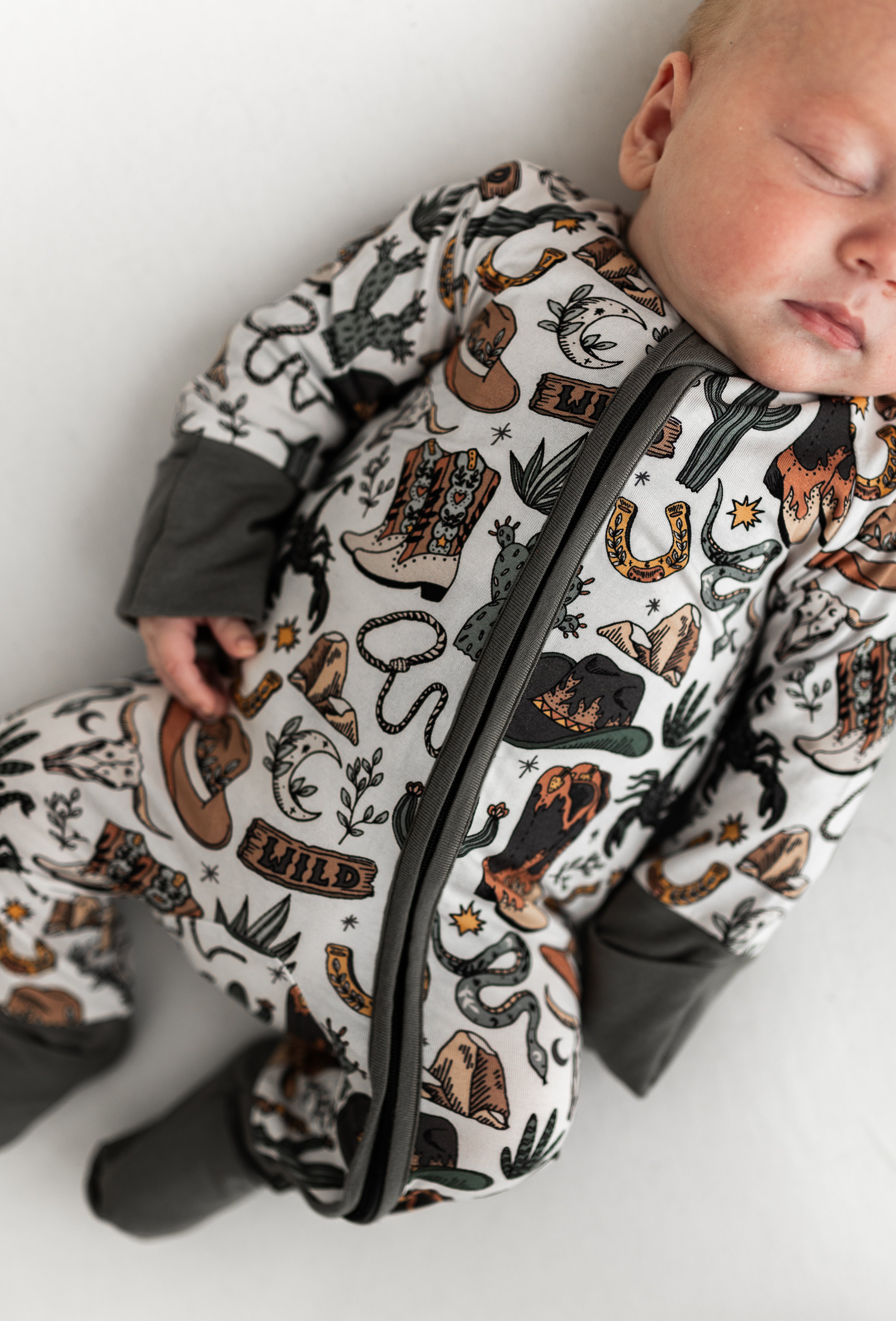 Wild West 2 Way Zip Sleepsuit