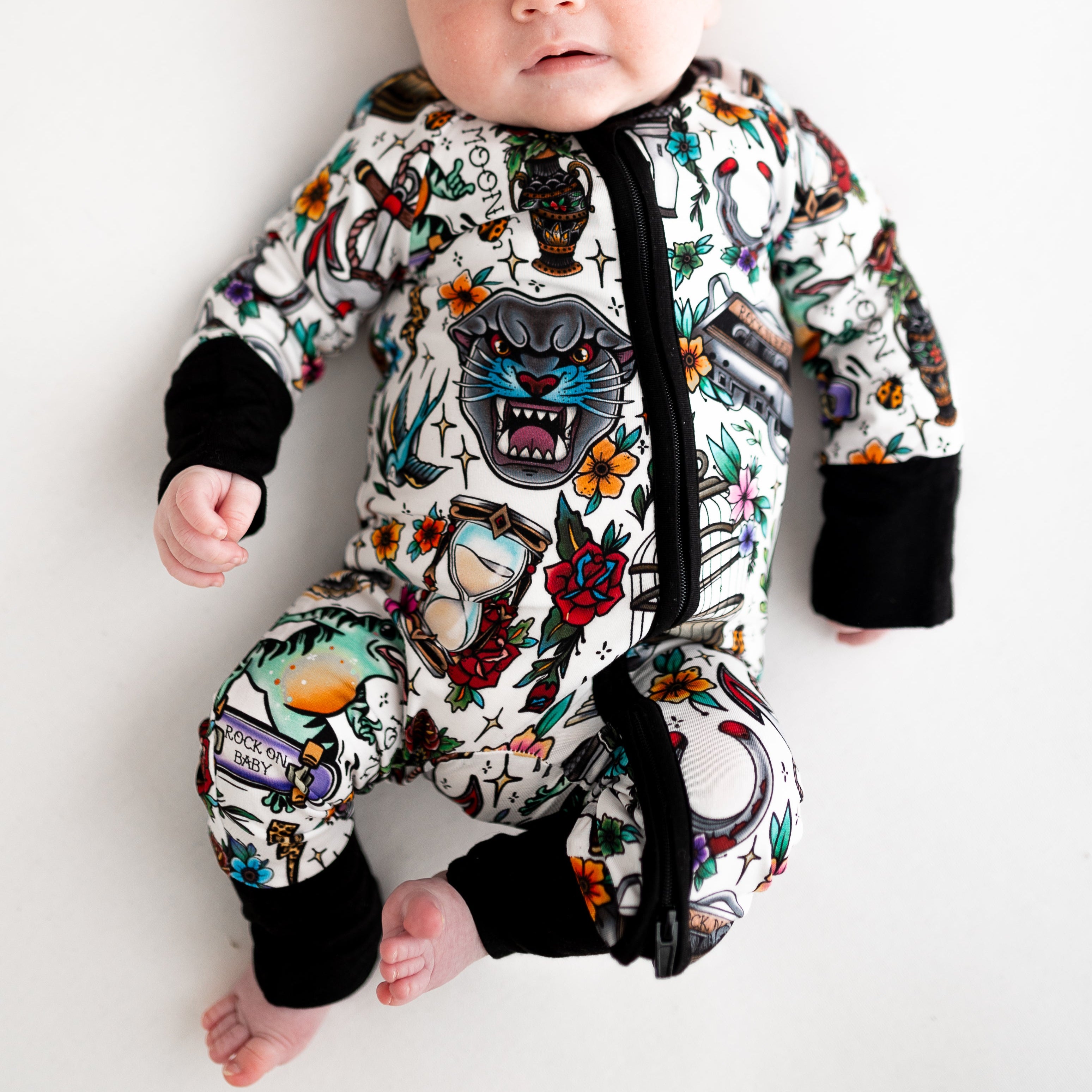 NYBM Tattoo 2 Way Zip Sleepsuit