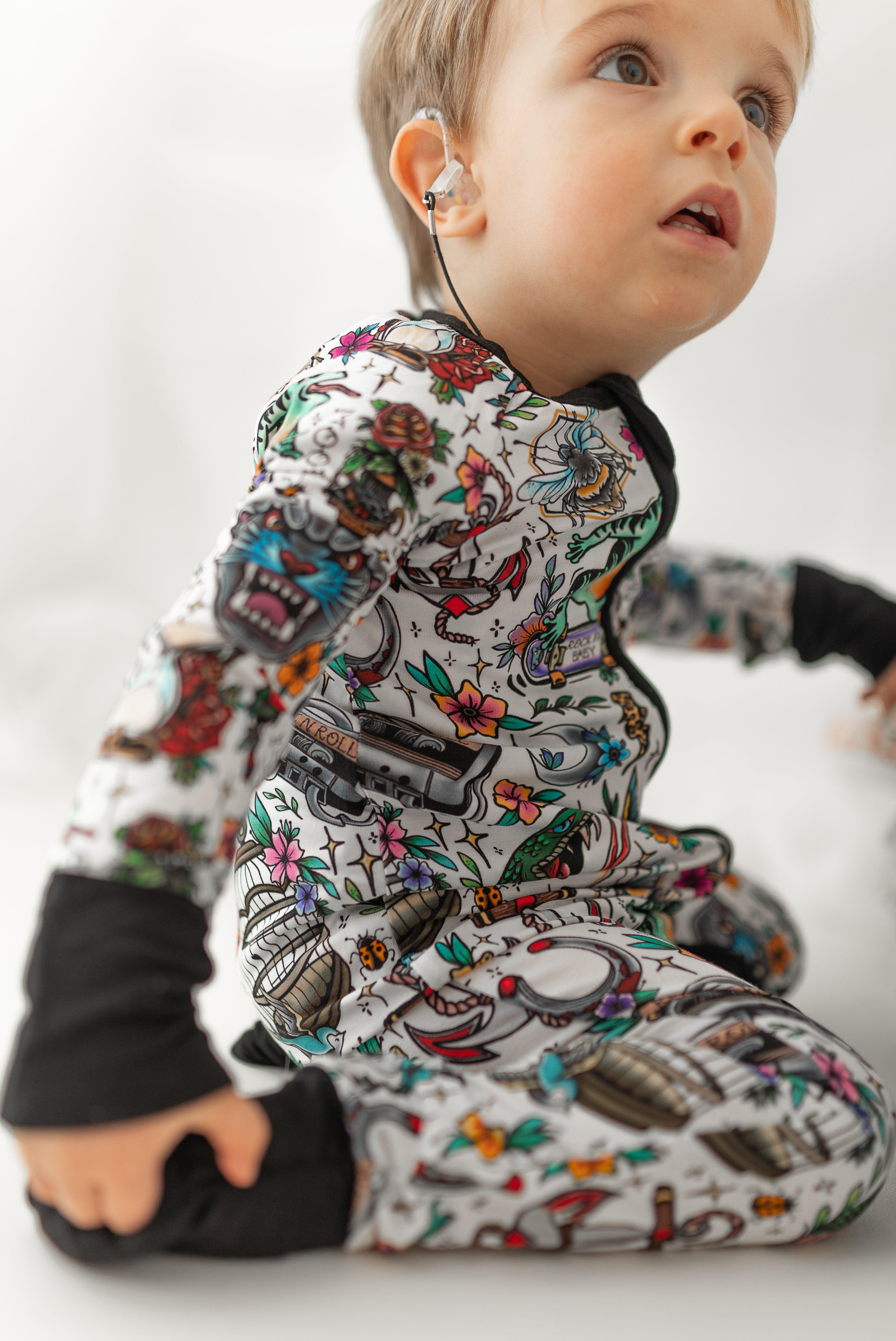 NYBM Tattoo 2 Way Zip Sleepsuit