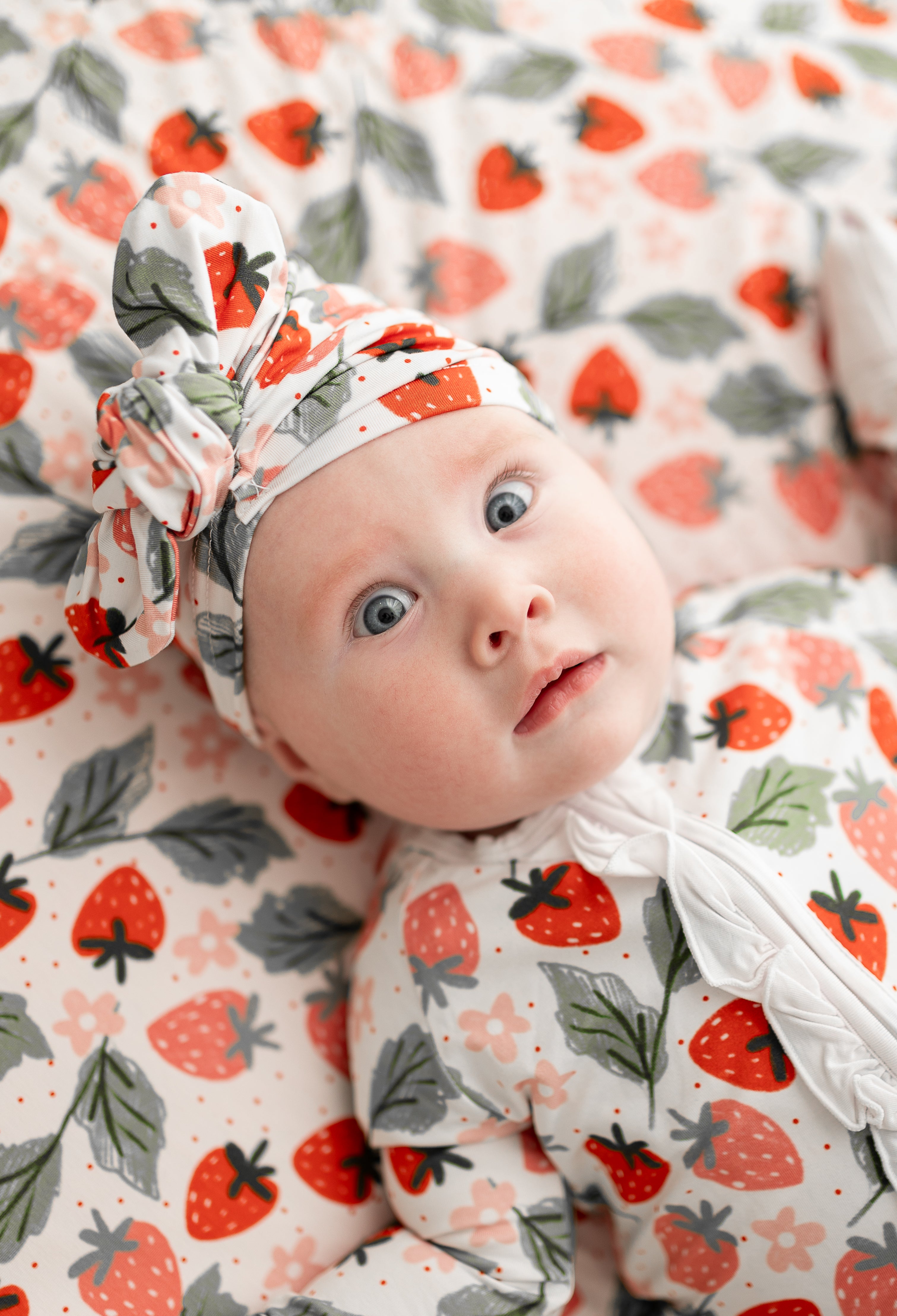 Strawberry 2 Way Zip Ruffle Sleepsuit