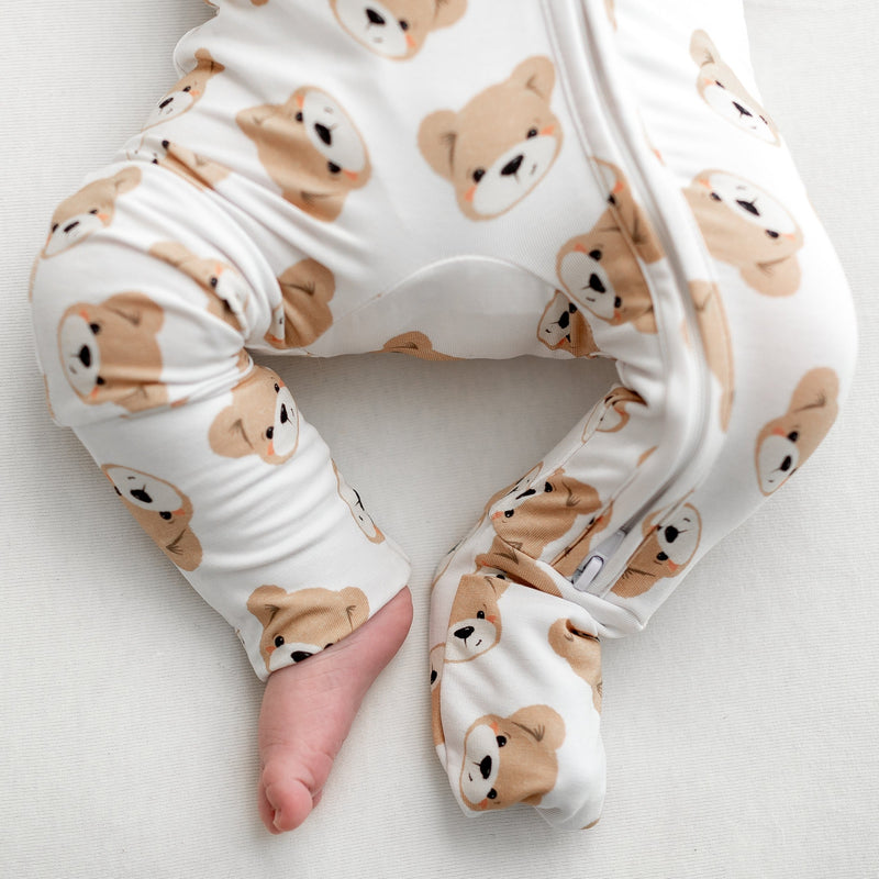 Teddy Bear 2 Way Zip Sleepsuit