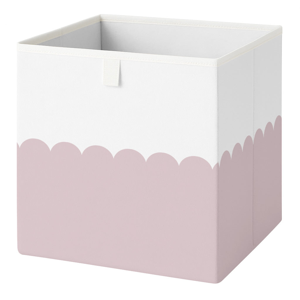 Cube Storage Box - Pink Scallop