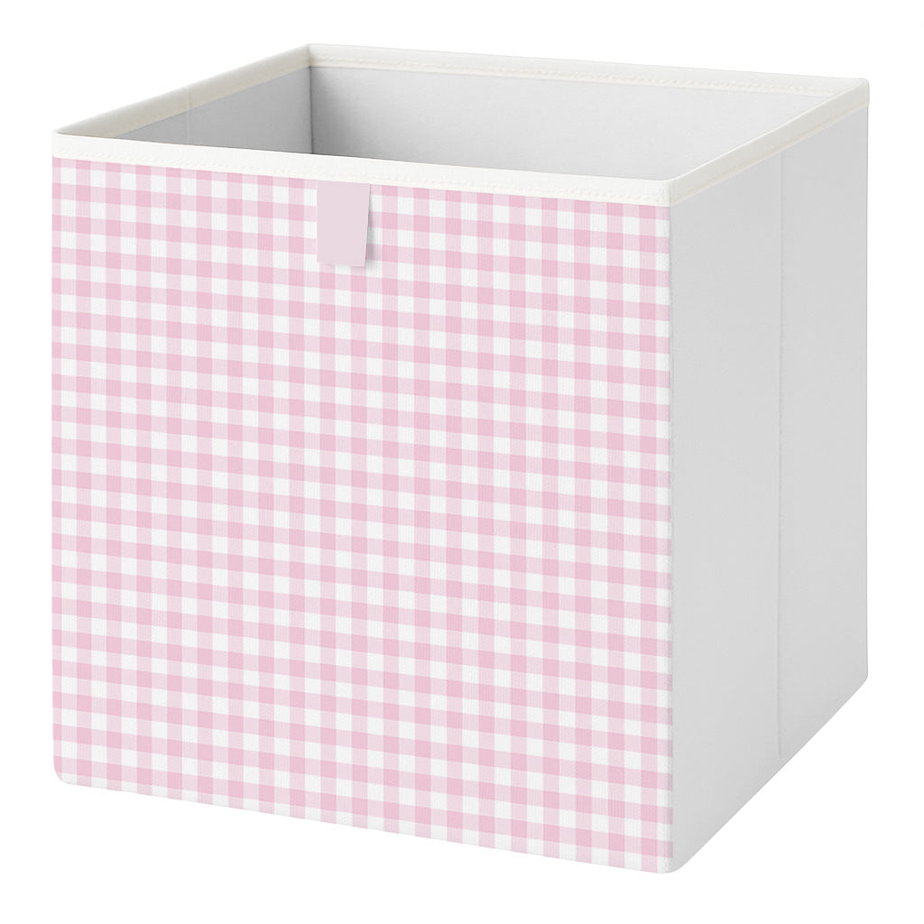 Cube Storage Box - Pink Gingham