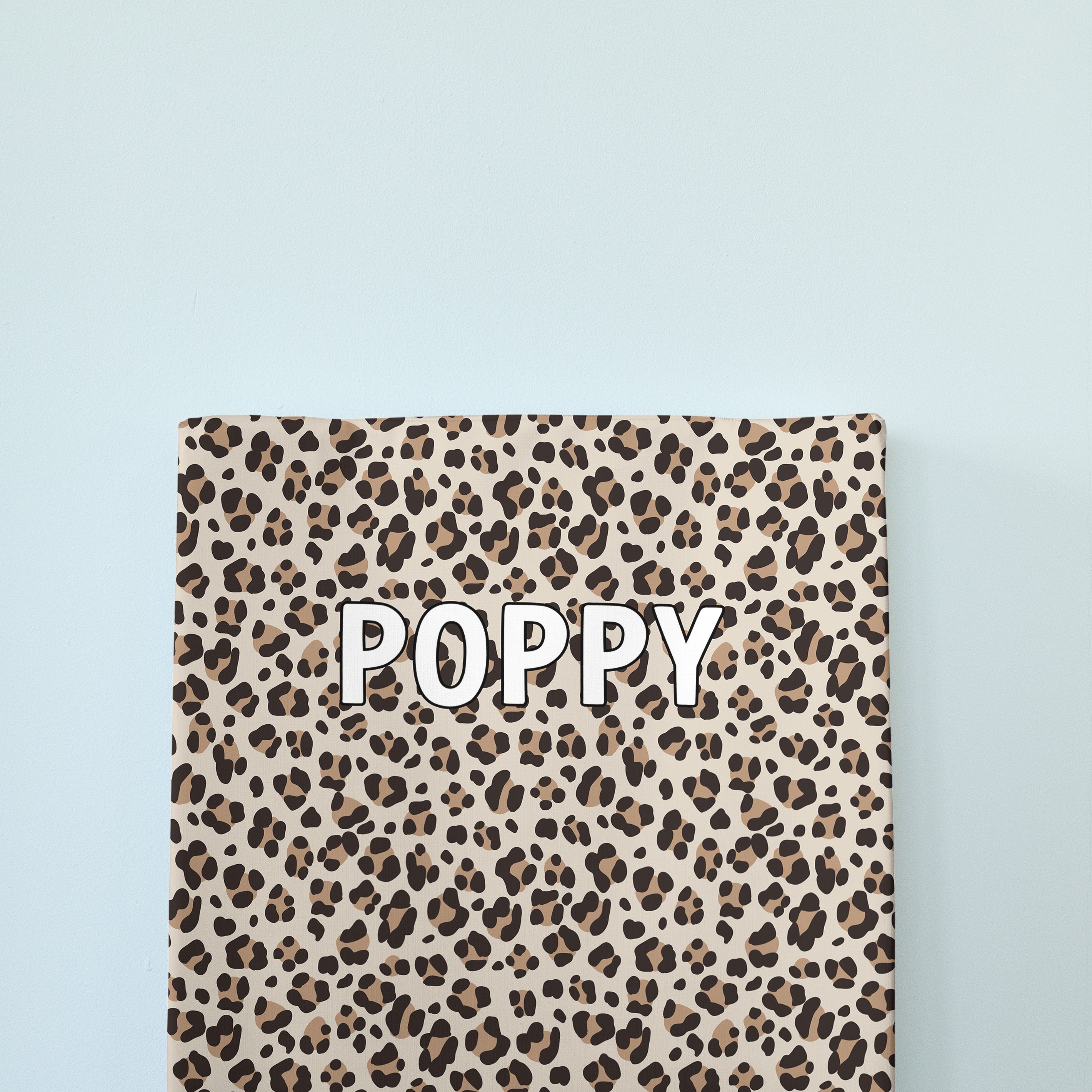 Personalised Wedge Changing Mat - Leopard