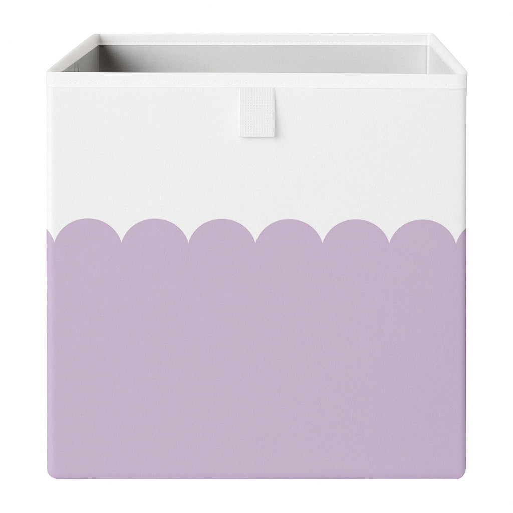 PRE ORDER - Cube Storage Box - Purple Scallop