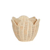 Rattan Lily Basket Set - Buttercream
