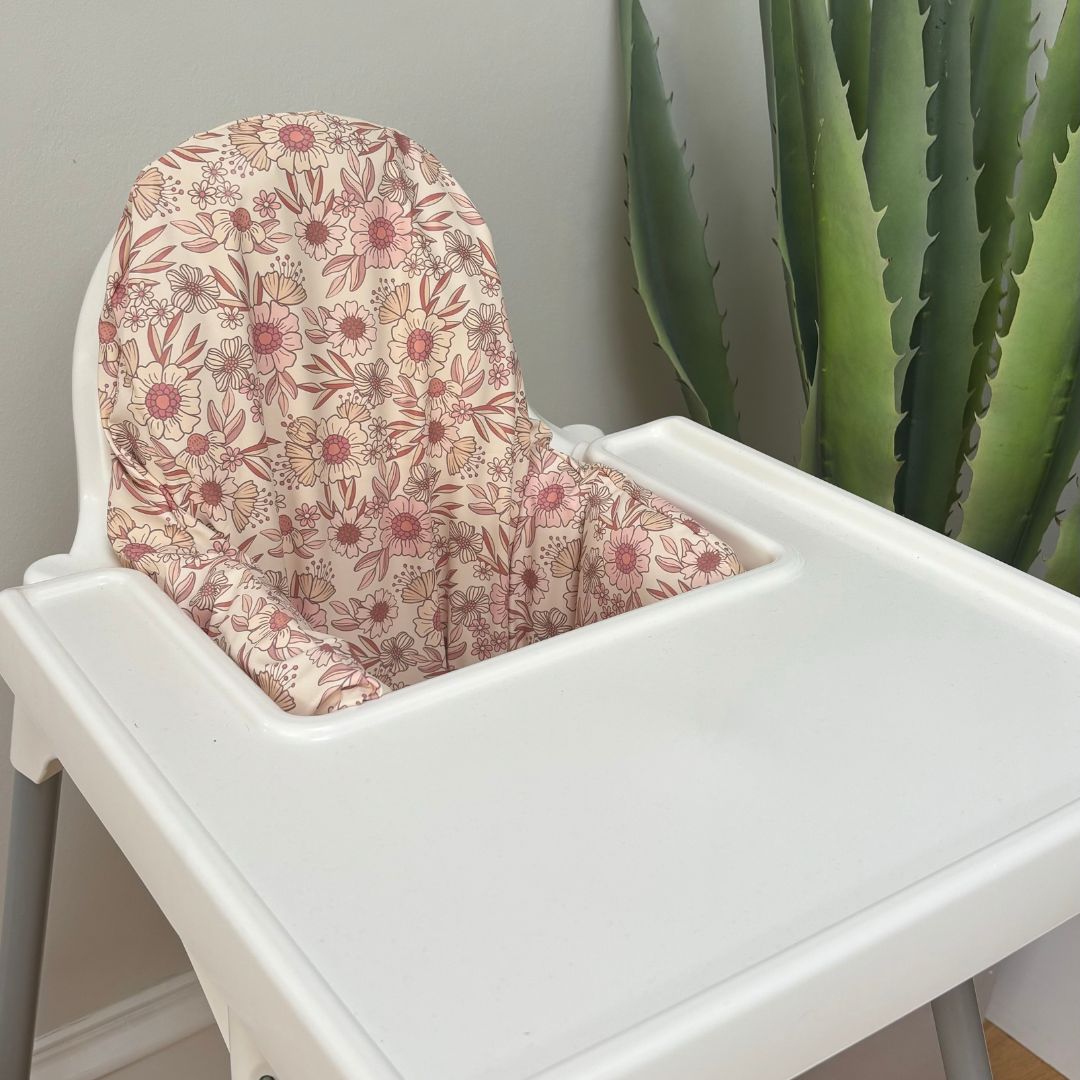 Waterproof Highchair Cushion Cover - Retro Floral