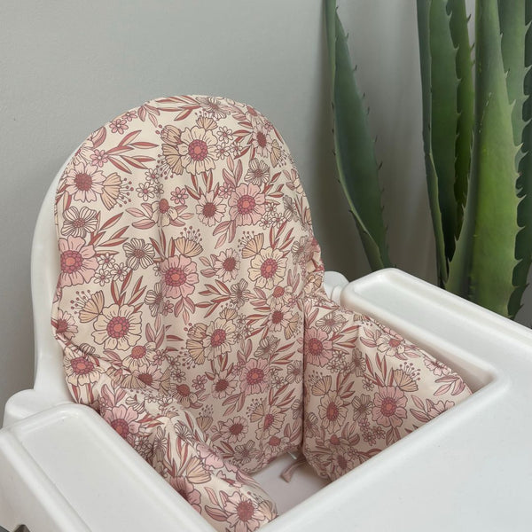 Waterproof Highchair Cushion Cover - Retro Floral