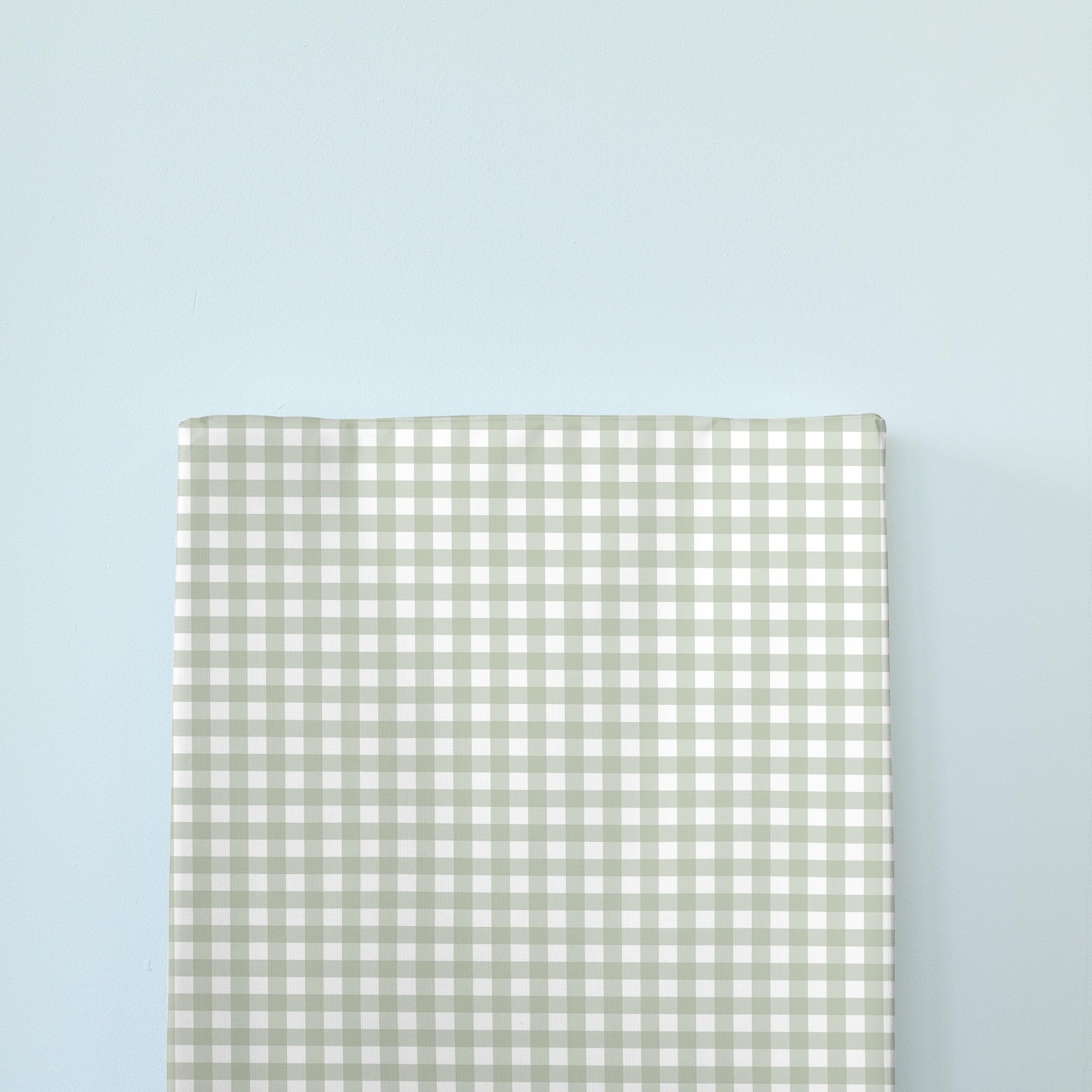 Anti Roll Changing Mat - Sage Gingham