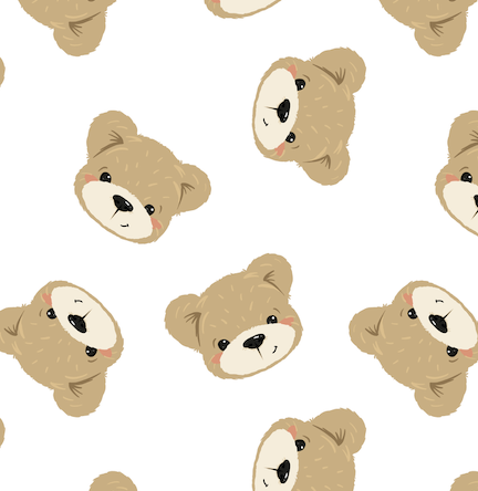 Changing Basket Mat Liner - Teddy Bears