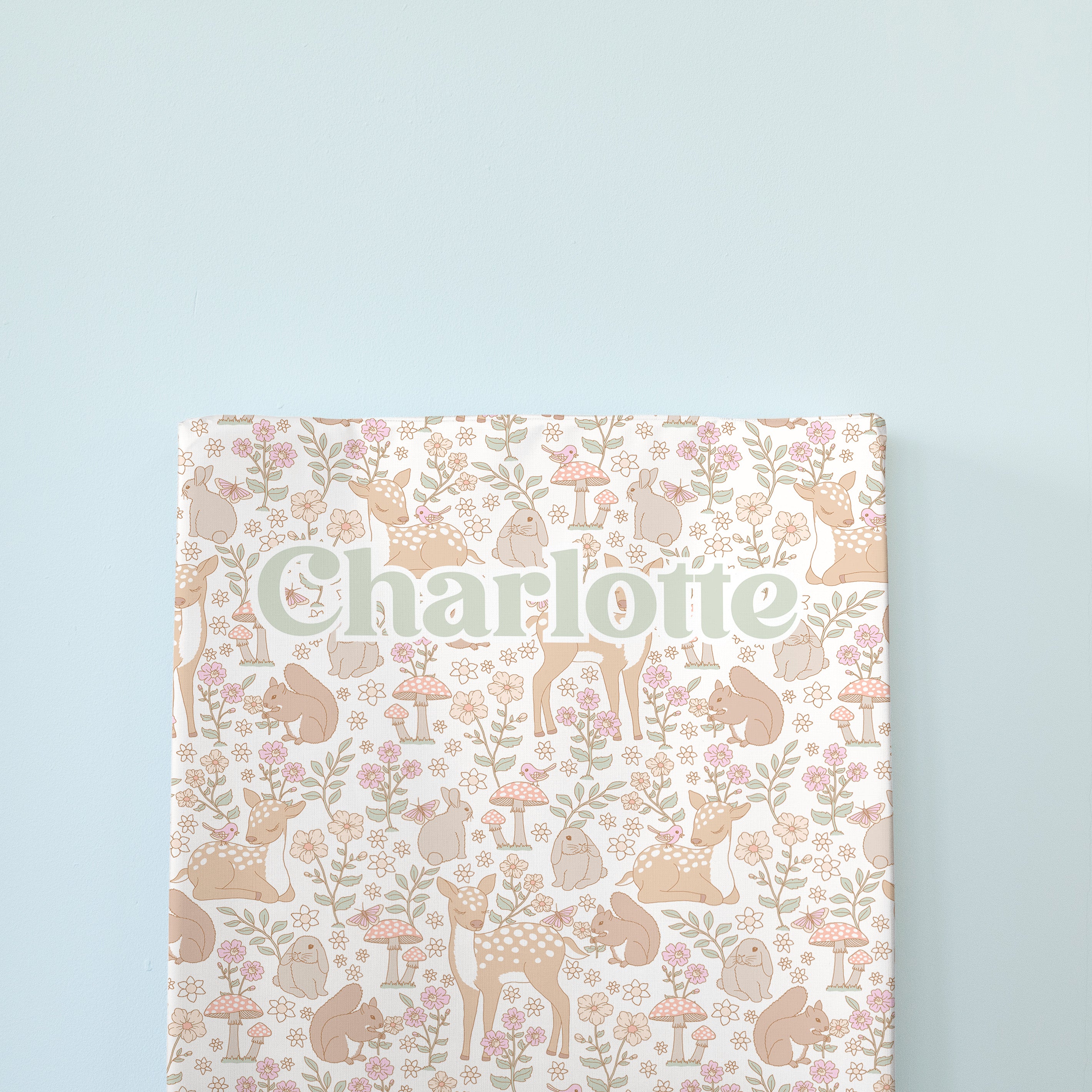 Personalised Changing Mat - Spring Woodland