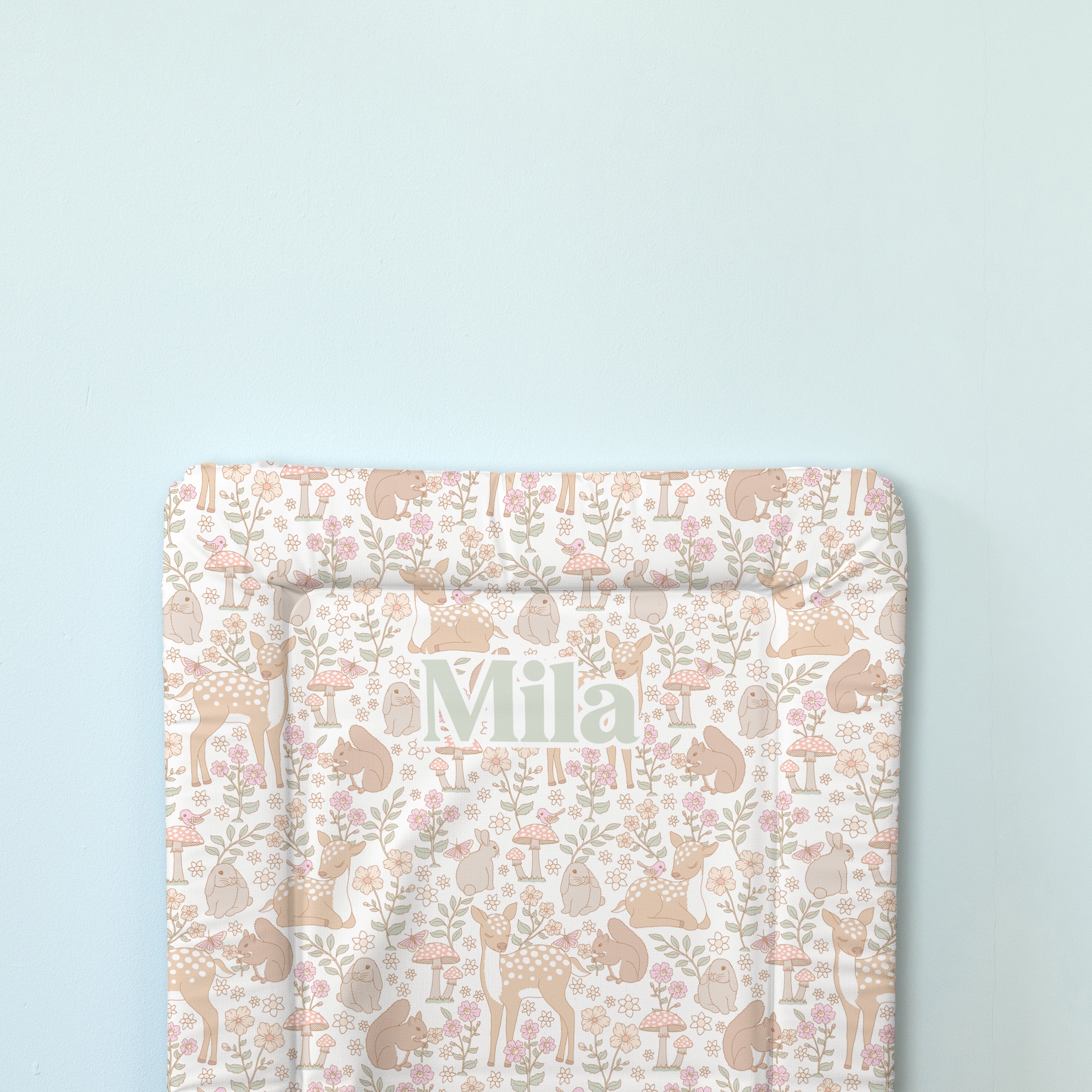 Personalised Changing Mat - Spring Woodland