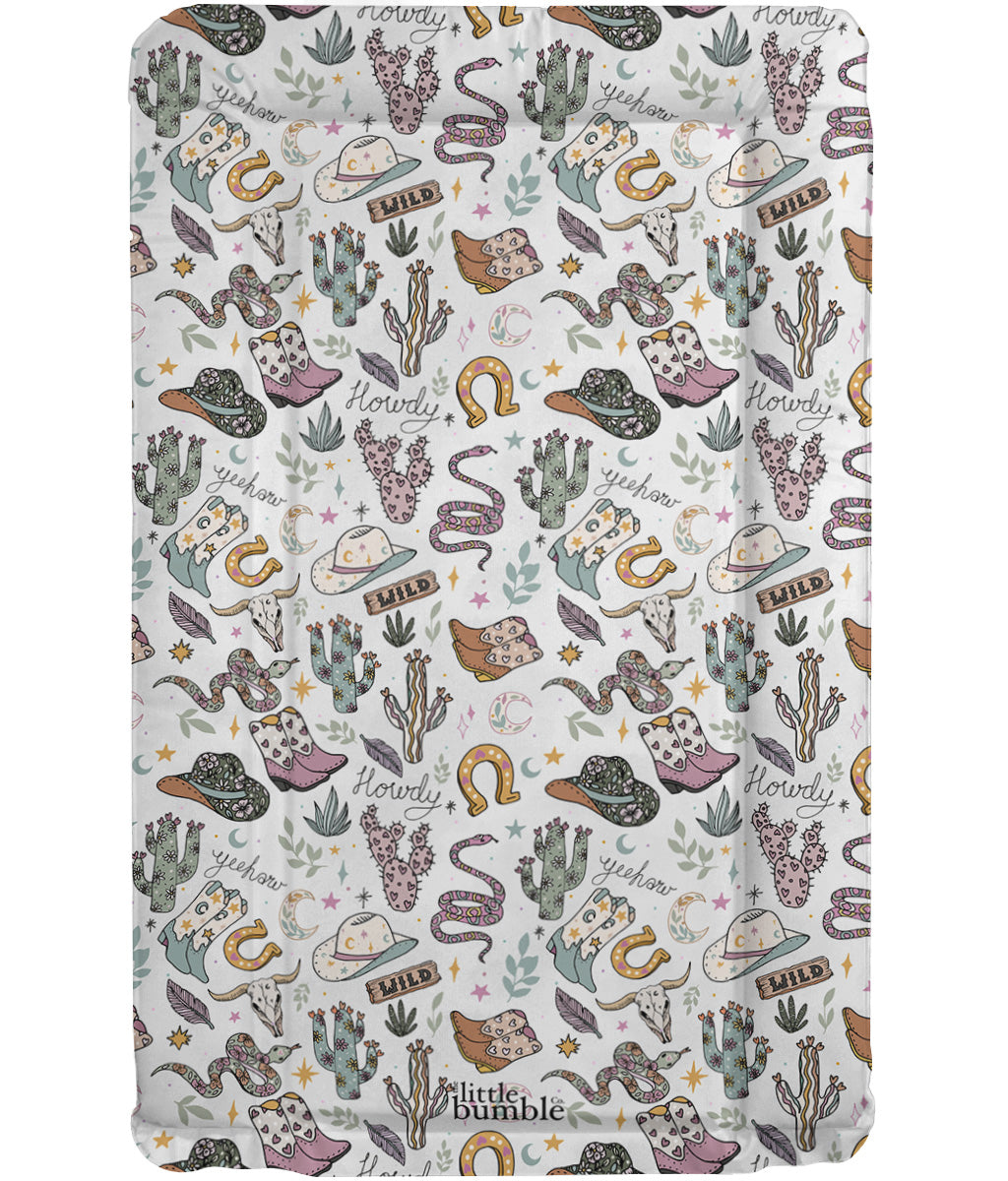 Standard Changing Mat - Wild West Pink