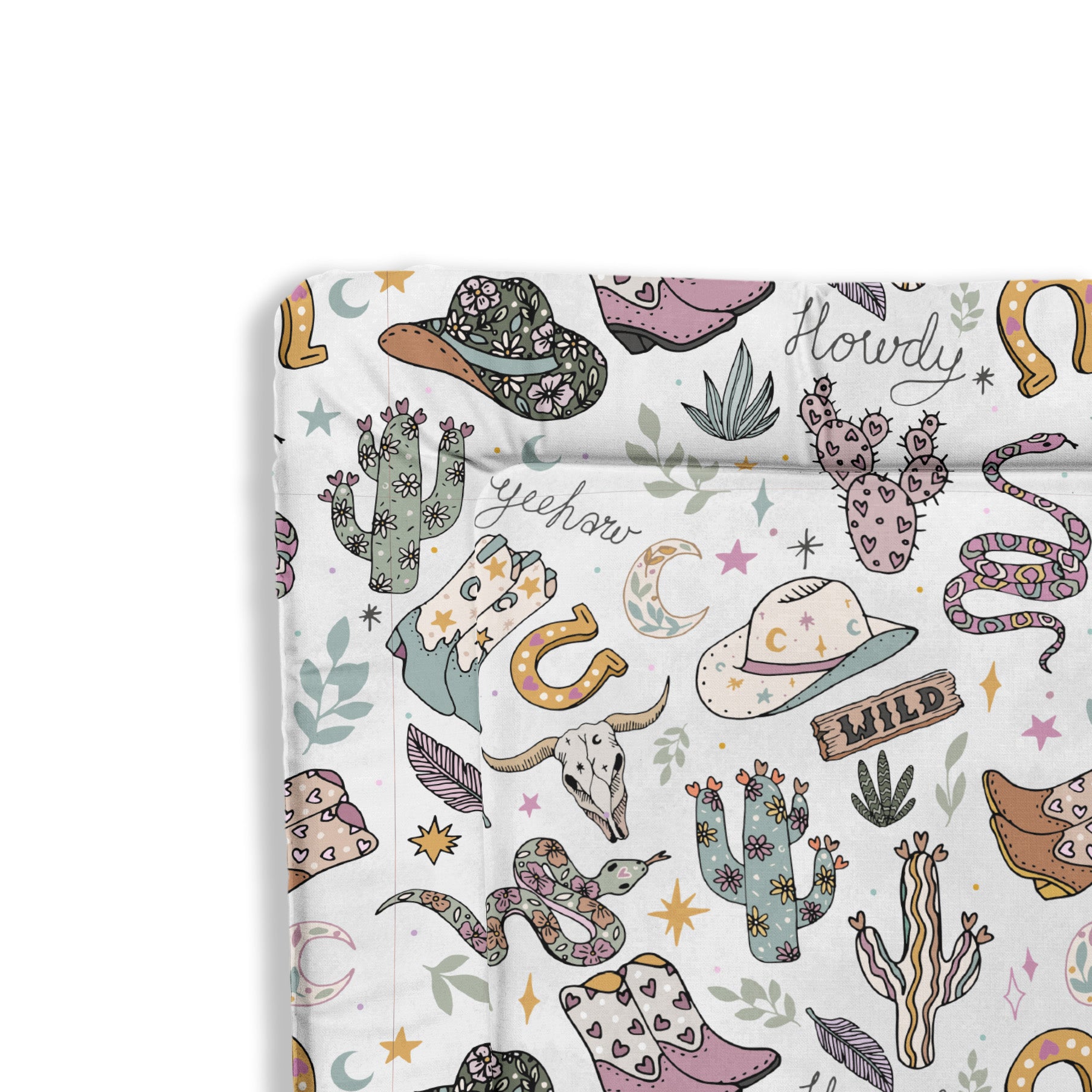 Standard Changing Mat - Wild West Pink