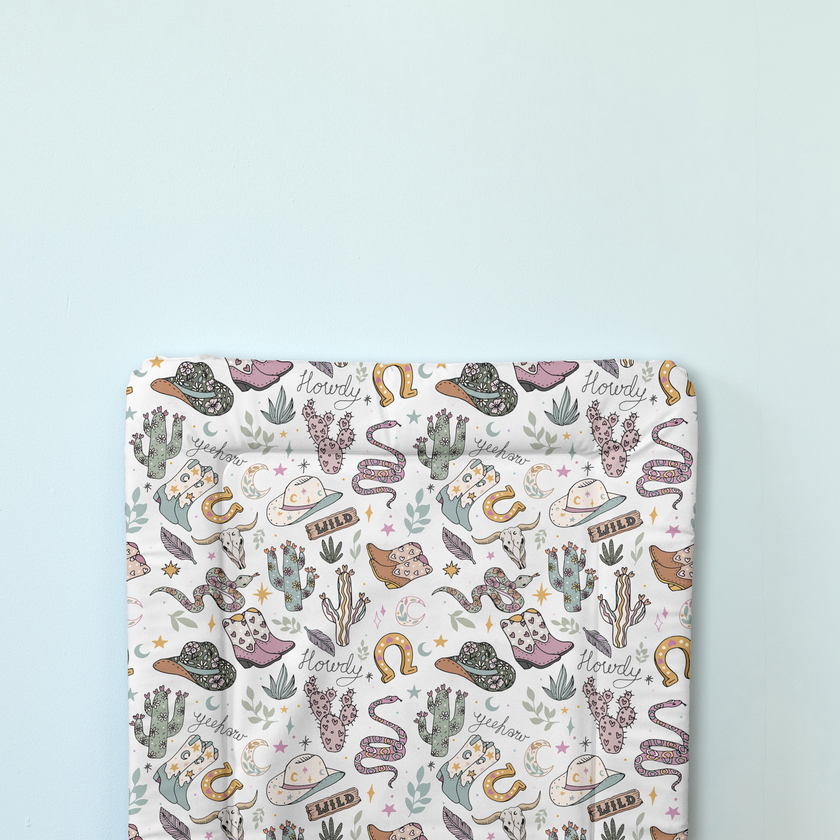 Standard Changing Mat - Wild West Pink