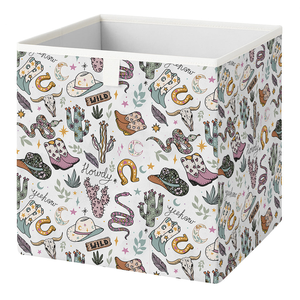 Cube Storage Box - Wild West Pink