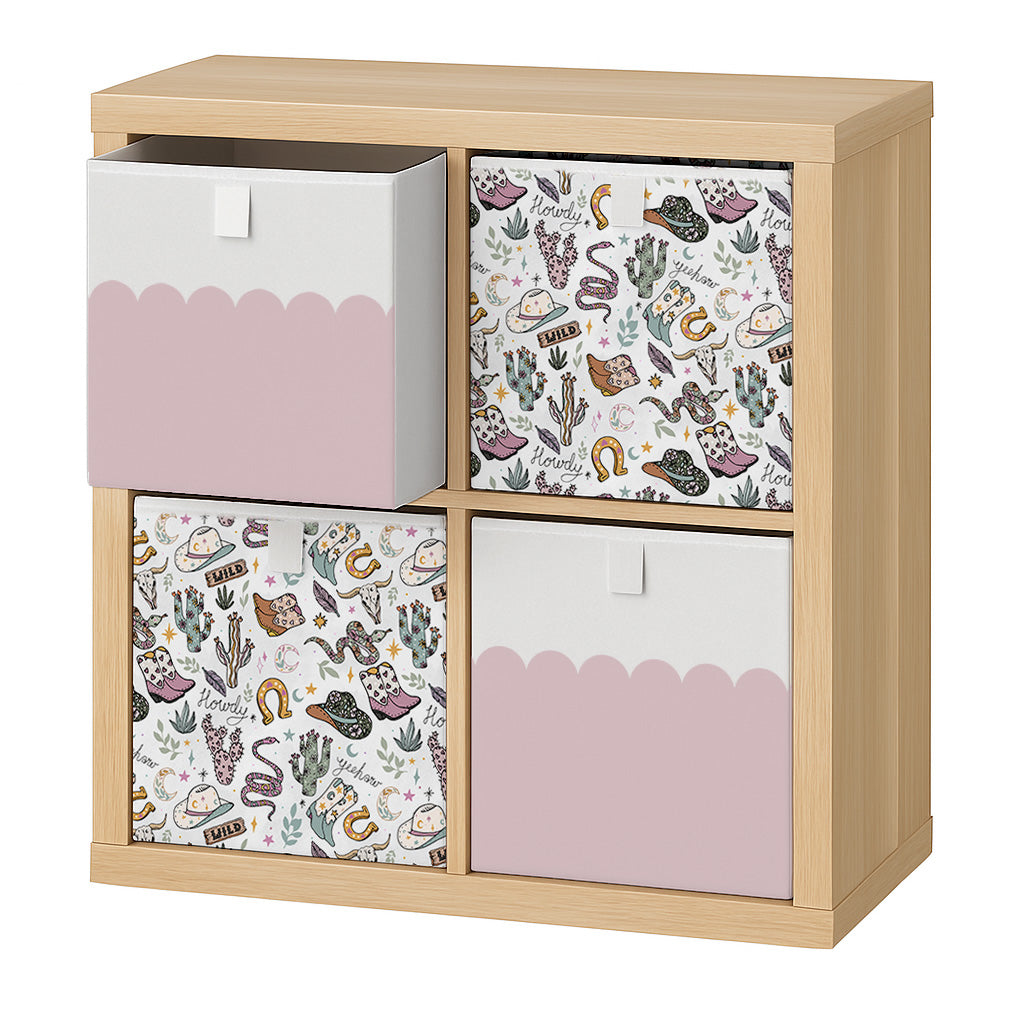 Cube Storage Box - Wild West Pink