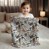 PRE ORDER - Cozy Blanket - Wild West Green