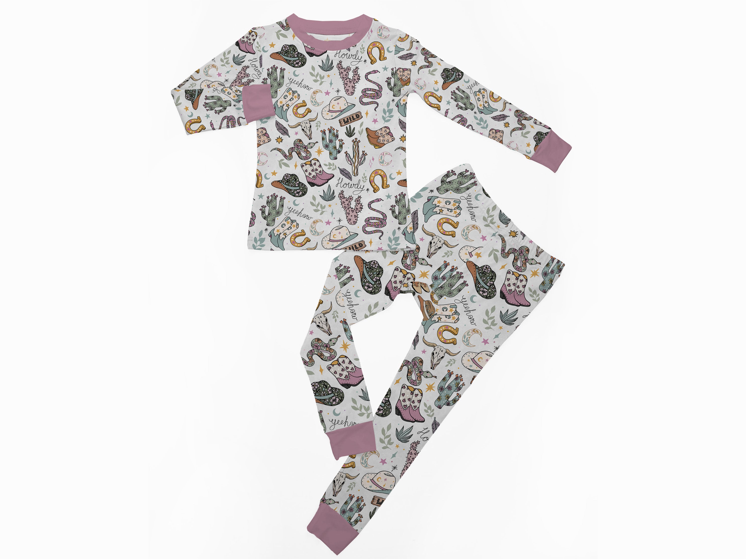 Wild West Pink Supersoft Pyjamas