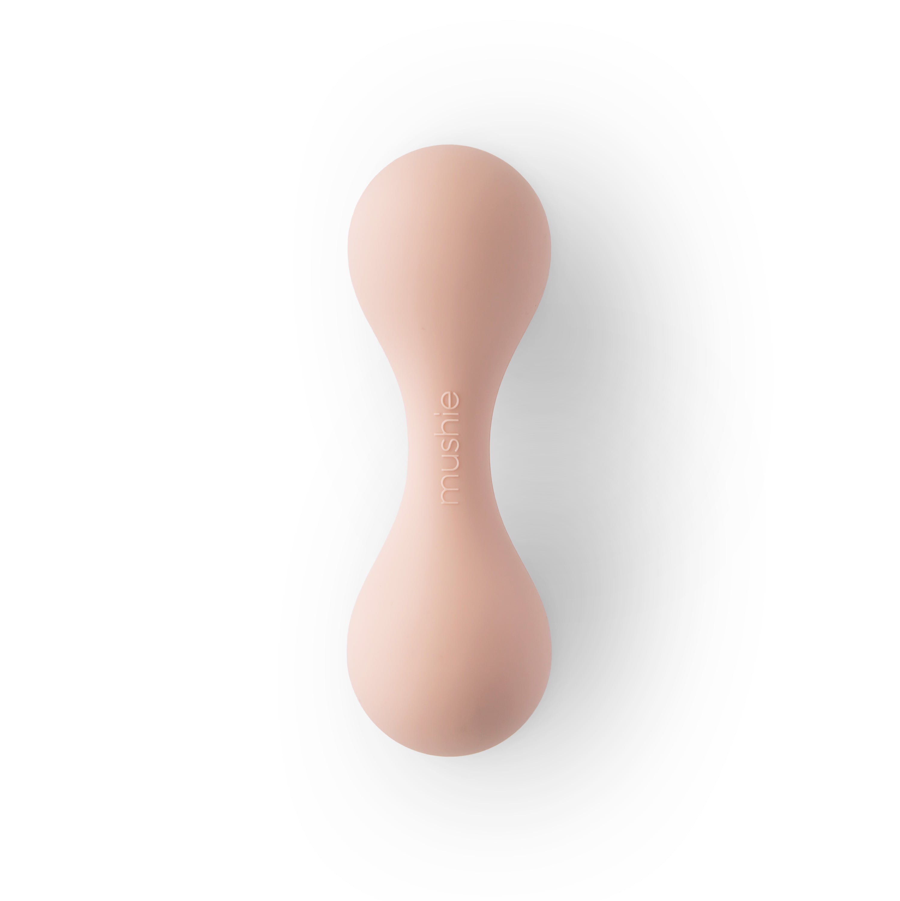 Mushie Silicone Baby Rattle - Blush