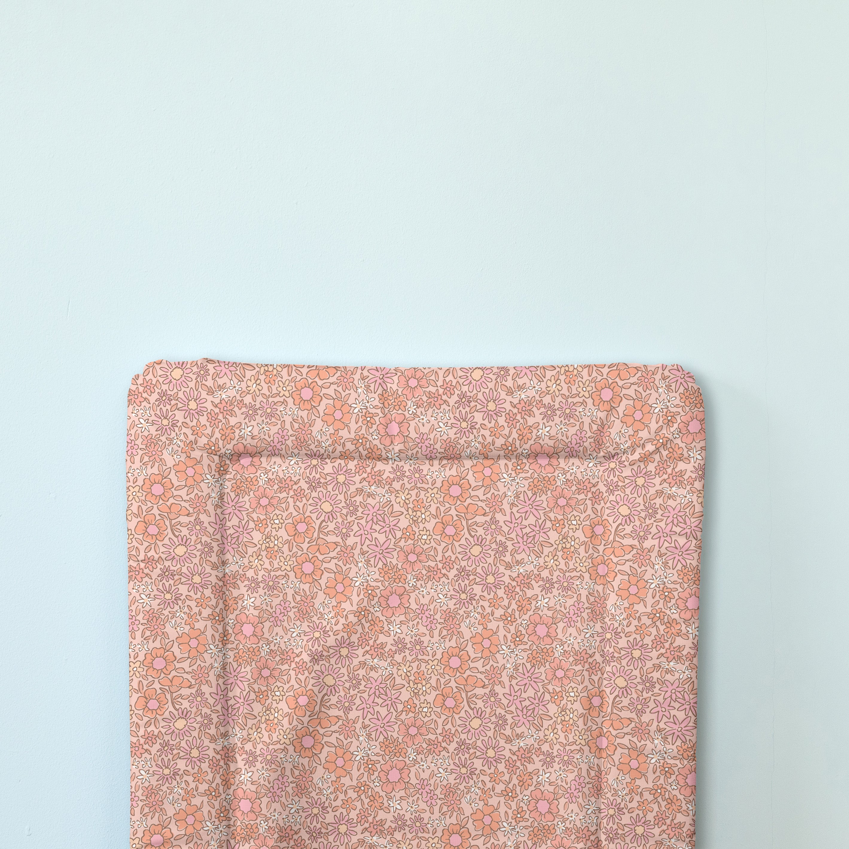 Standard Changing Mat - Ditsy Floral Coral