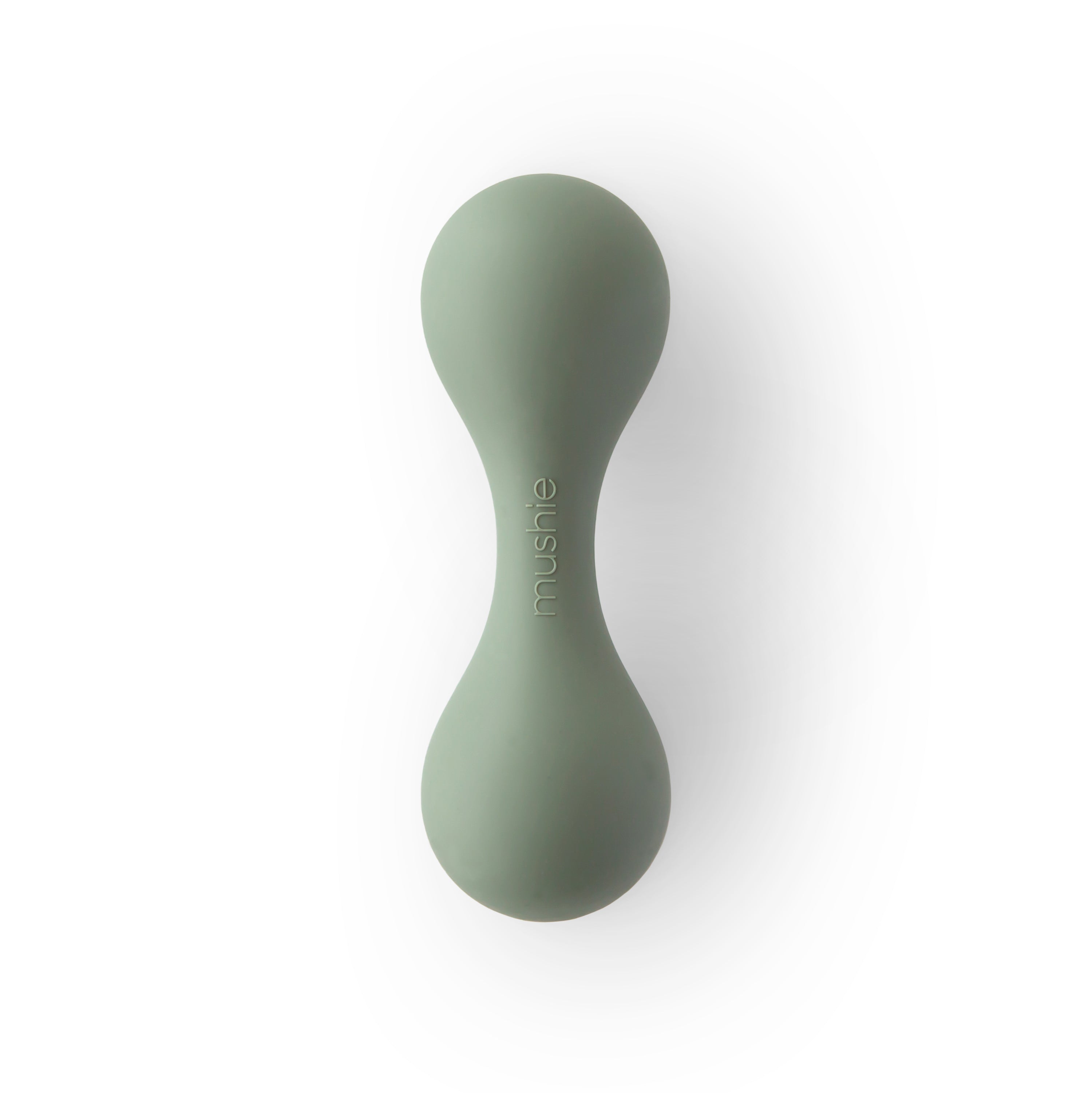Mushie Silicone Baby Rattle - Dried Thyme
