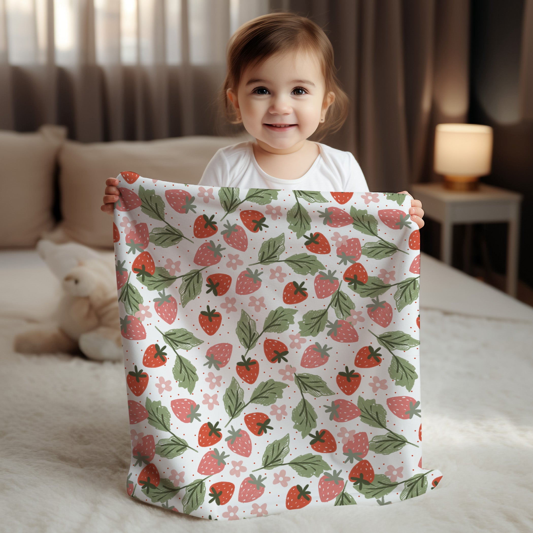 Cozy Blanket - Strawberry